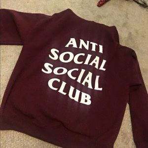 Anti social social club hoodie